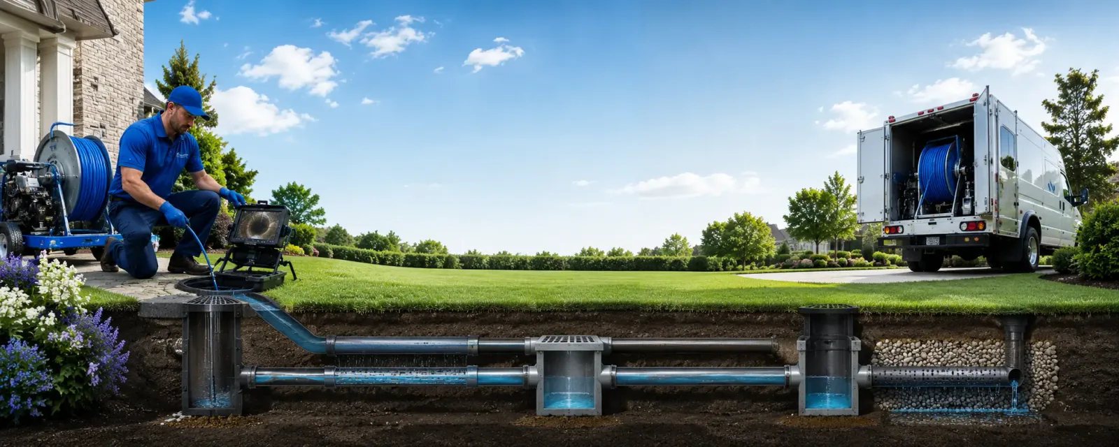 Outdoor drain cleaning information for Raymondville, NY